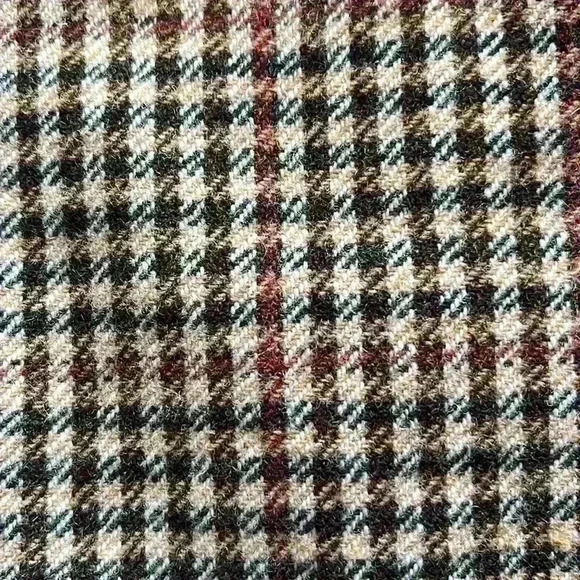 EUC J Crew Black Label Y2K 90s Lambs Wool Mini Skirt Plaid Preppy Brown Sz 6 - Picture 2 of 12